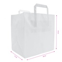 Sac cabas 26x17x25 cm kraft blanchi 80gr sans impression