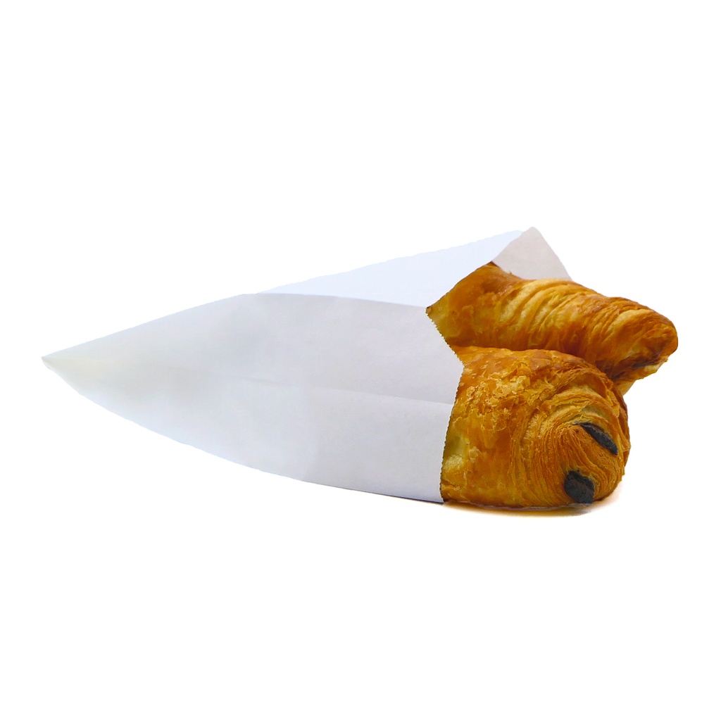 Sac croissant 14x6x21 cm blanc