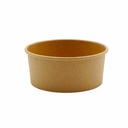 Salad bowl brown kraft 750 ml D150