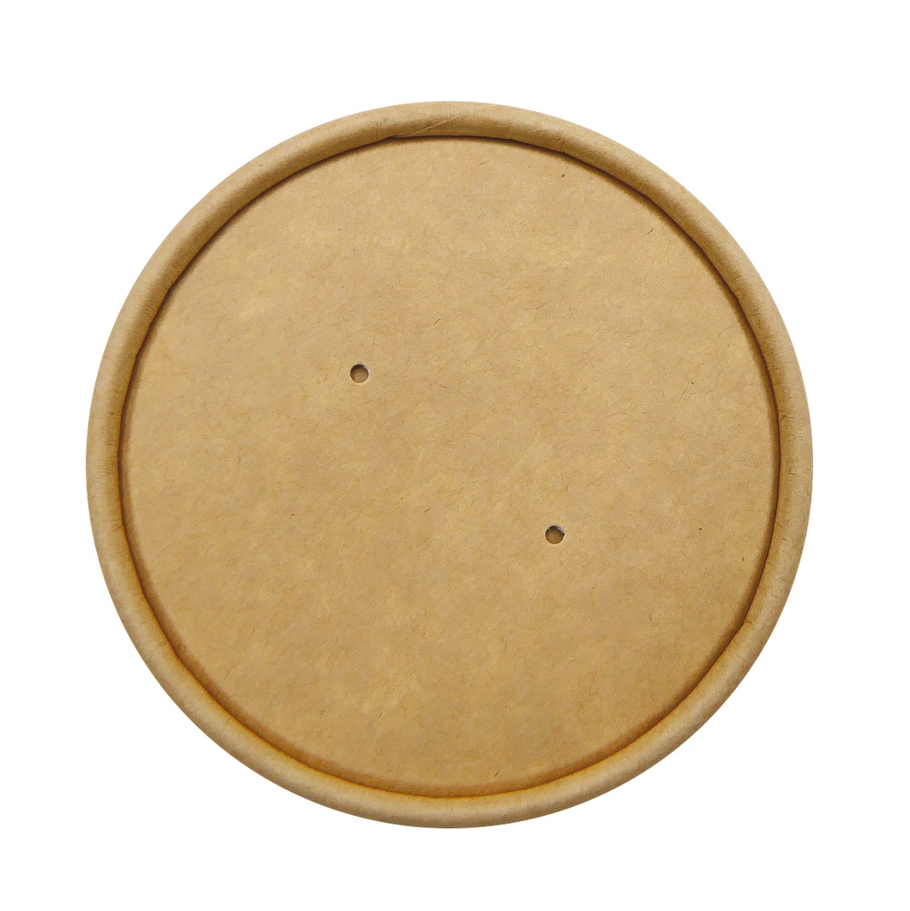 Lid for soup bowl 8oz /12 oz brown kraft