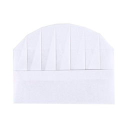 [TOQUEPAPIER230] ADJUSTABLE PLEATED PAPER HAT 230 mm Ø 56 a 64 cm 