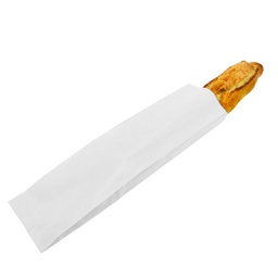 [SBAG090434BL] Flat bottom bag 9x4x34 cm white kraft triman